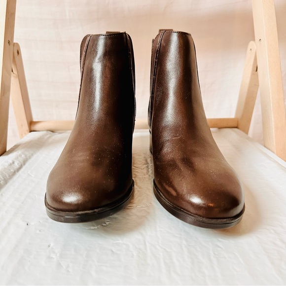 Rockport Larkyn Chelsea Booties Brown Leather Waterproof Size 8.5M TruTech - Picture 4 of 13